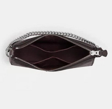 Load image into Gallery viewer, Coach Nolita 19 Shoulder Bag CN382 Croc Embossed Leather Clutch Chain Amethyst