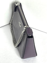 Load image into Gallery viewer, Coach Nolita 19 Shoulder Bag CN382 Croc Embossed Leather Clutch Chain Amethyst