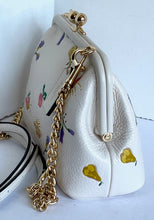 Load image into Gallery viewer, Coach Nora Kisslock Crossbody Womens Leather White Garden Print C8335