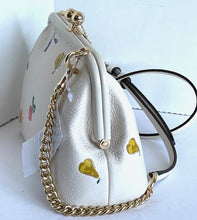 Load image into Gallery viewer, Coach Nora Kisslock Crossbody Womens Leather White Garden Print C8335