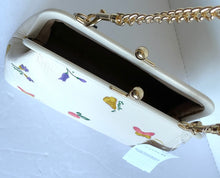 Load image into Gallery viewer, Coach Nora Kisslock Crossbody Womens Leather White Garden Print C8335