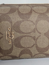 Load image into Gallery viewer, Coach North South Phone Crossbody C7397 Brown Leather Signature Canvas Bag