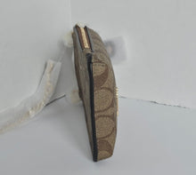 Load image into Gallery viewer, Coach North South Phone Crossbody C7397 Brown Leather Signature Canvas Bag