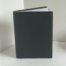 Load image into Gallery viewer, Coach Passport Case Black Calf Leather Slim Wallet 93604 Travel ORIGPKG