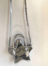 Load image into Gallery viewer, Coach CN700 Silver Star Mirror Metallic Small Crossbody Bag Leather ORGPKG