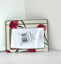 Load image into Gallery viewer, CoachSlimIDCardCaseCherryPrintLeatherCAA77WhiteLimitedEdition