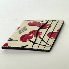 Load image into Gallery viewer, CoachSlimIDCardCaseCherryPrintLeatherCAA77WhiteLimitedEdition