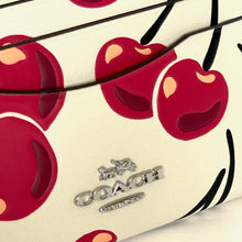 Load image into Gallery viewer, CoachSlimIDCardCaseCherryPrintLeatherCAA77WhiteLimitedEdition