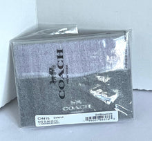 Load image into Gallery viewer, Coach Slim Id Card Case Wallet CH415 Leather Signature Canvas Purple Brown