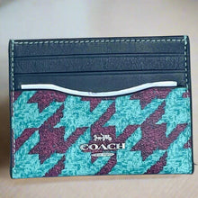 Load image into Gallery viewer, Coach Slim Id Card Case With Houndstooth Print CJ722