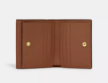 Load image into Gallery viewer, Coach Small Morgan Wallet Womens Small Brown Signature Canvas Leather Colorblock