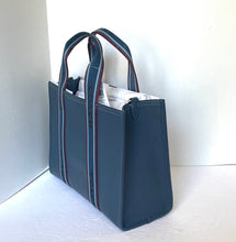 Load image into Gallery viewer, Coach Smith Tote Medium Blue Leather Crossbody Bag Cu997 ORIGPKG