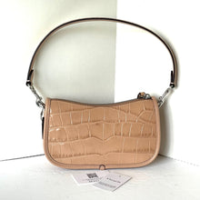 Load image into Gallery viewer, Coach Swinger Bag 20 Croc Embossed Leather Buff Shoulder Bag 80s CP024