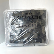 Load image into Gallery viewer, Coach Tote 38 CY805 Large Green Camo Canvas Leather Carryall Shoulder Bag