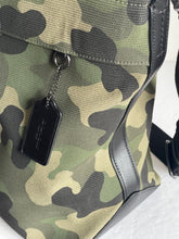 Load image into Gallery viewer, Coach Tote 38 Camo Print Large Canvas Leather Carry-All Shoulder Bag CL396