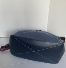 Load image into Gallery viewer, Coach Tote Bag 38 Shoulder Bag Blue Canvas Leather CJ486 Medium Zip Top
