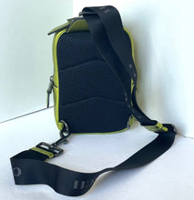 Load image into Gallery viewer, Coach Track Pack 14 Sling Metallic Leather Crossbody CP141 Shoulder Bag Citrine
