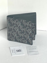 Load image into Gallery viewer, Coach Wallet 3 In 1 Mens CF134 Large Black Monogram Billfold ID 2 Piece Removable