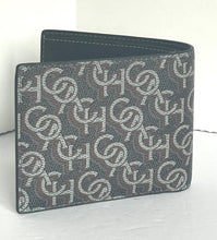 Load image into Gallery viewer, Coach Wallet 3 In 1 Mens CF134 Large Black Monogram Billfold ID 2 Piece Removable