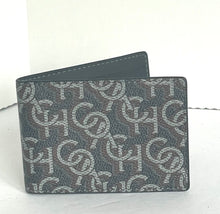Load image into Gallery viewer, Coach Wallet 3 In 1 Mens CF134 Large Black Monogram Billfold ID 2 Piece Removable