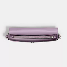 Load image into Gallery viewer, Coach Wyn Crossbody Bag Envelope Clutch Soft Purple Leather Shoulder C8439