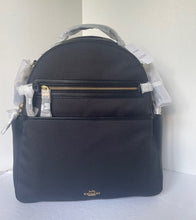 Load image into Gallery viewer, Coach Baby Diaper Backpack Bag Large Nylon Leather Lightweight Pad Pouch