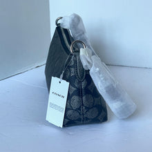 Load image into Gallery viewer, Coach Charlotte Shoulder Bag Signature Canvas Gunmetal CX580 Leather