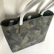 Load image into Gallery viewer, Coach City Tote Signature Canvas Camo Green Large CV953 Shoulder Bag ORGPKG
