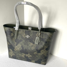 Load image into Gallery viewer, Coach City Tote Signature Canvas Camo Green Large CV953 Shoulder Bag ORGPKG