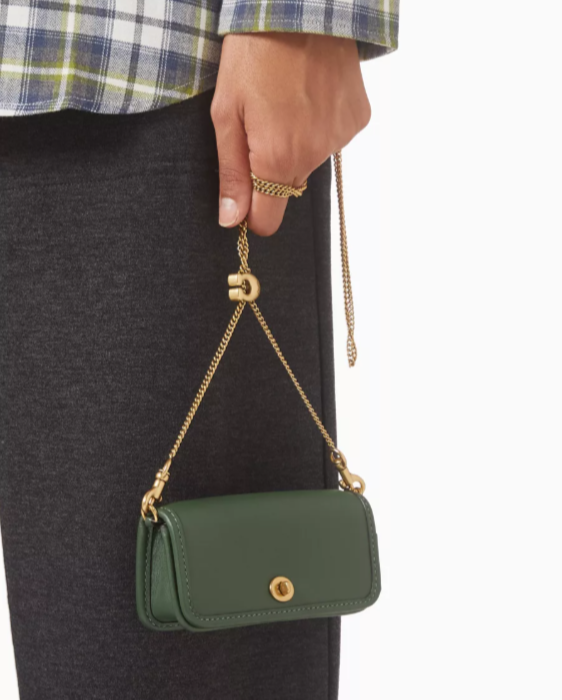 Coach Dinky Bag 14 Mini Crossbody Hunter Green CZ108 Glovetanned