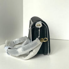 Load image into Gallery viewer, Coach Dinky Black Leather Shoulder Bag Gold Chain Strap CW641 Original