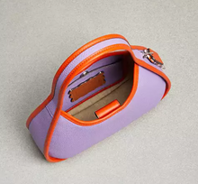 Load image into Gallery viewer, CoachErgoBagCoachtopiaPurpleShoulderBag90sLeatherCK112IrisSunOrange_2