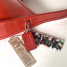 Load image into Gallery viewer, Coach Ergo Bag Crinkle Patent Shoulder Bag Coachtopia Leather Orange CQ003