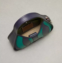 Load image into Gallery viewer, Coach Ergo Bag Wavy Stripe Upcrafted Green Leather Coachtopia 90s CQ004