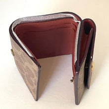 Load image into Gallery viewer, Coach Essential Mini Trifold Wallet Brown Signature Canvas CM438 Rust ORGPKG