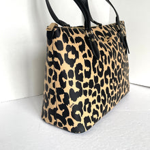 Load image into Gallery viewer, Coach Gallery Tote Bag Leopard CY347 Coated Canvas Shoulder Bag Medium