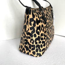 Load image into Gallery viewer, Coach Gallery Tote Bag Leopard CY347 Coated Canvas Shoulder Bag Medium
