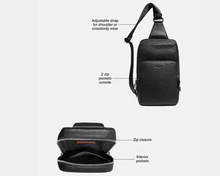 Load image into Gallery viewer, Coach Gotham Pack Sling Mens Gray Leather Small Backpack Crossbody C5331