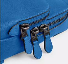 Load image into Gallery viewer, Coach Gotham Sling Pack 13 Blue Leather Sling Shoulder Bag CR849 ORGPKG