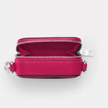 Load image into Gallery viewer, CoachMiniCrossbodyPouchPinkCrossgrainLeatherCP271CardsEarbudsCase