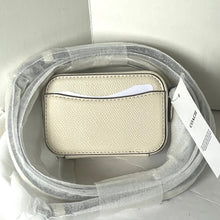 Load image into Gallery viewer, Coach Mini Crossbody Pouch White Crossgrain Leather CP271 Cards Earbuds Case
