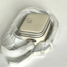 Load image into Gallery viewer, Coach Mini Crossbody Pouch White Crossgrain Leather CP271 Cards Earbuds Case