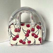Load image into Gallery viewer, Coach Mini Rowan Crossbody Bag Cherry CY745 White Leather Small ORGPKG