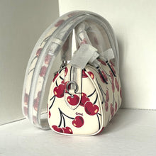 Load image into Gallery viewer, Coach Mini Rowan Crossbody Bag Cherry CY745 White Leather Small ORGPKG
