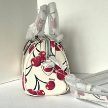 Load image into Gallery viewer, Coach Mini Rowan Crossbody Bag Cherry CY745 White Leather Small ORGPKG