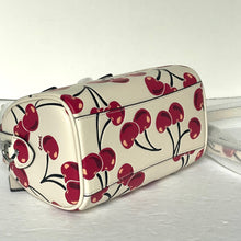 Load image into Gallery viewer, Coach Mini Rowan Crossbody Bag Cherry CY745 White Leather Small ORGPKG