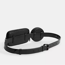 Load image into Gallery viewer, CoachMultiPouchBeltBagBlackLeatherCR749RemovableAdjustablePhone_4