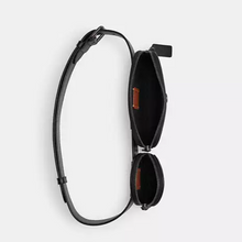 Load image into Gallery viewer, CoachMultiPouchBeltBagBlackLeatherCR749RemovableAdjustablePhone_4
