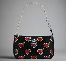 Load image into Gallery viewer, Coach Nolita 19 Shoulder Bag Heart Bolt Black Wristlet Clutch CW452 ORG PKG