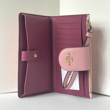 Load image into Gallery viewer, Coach Phone ID Wallet Wristlet CW780 Powder Pink Signature Canvas Clutch Bag